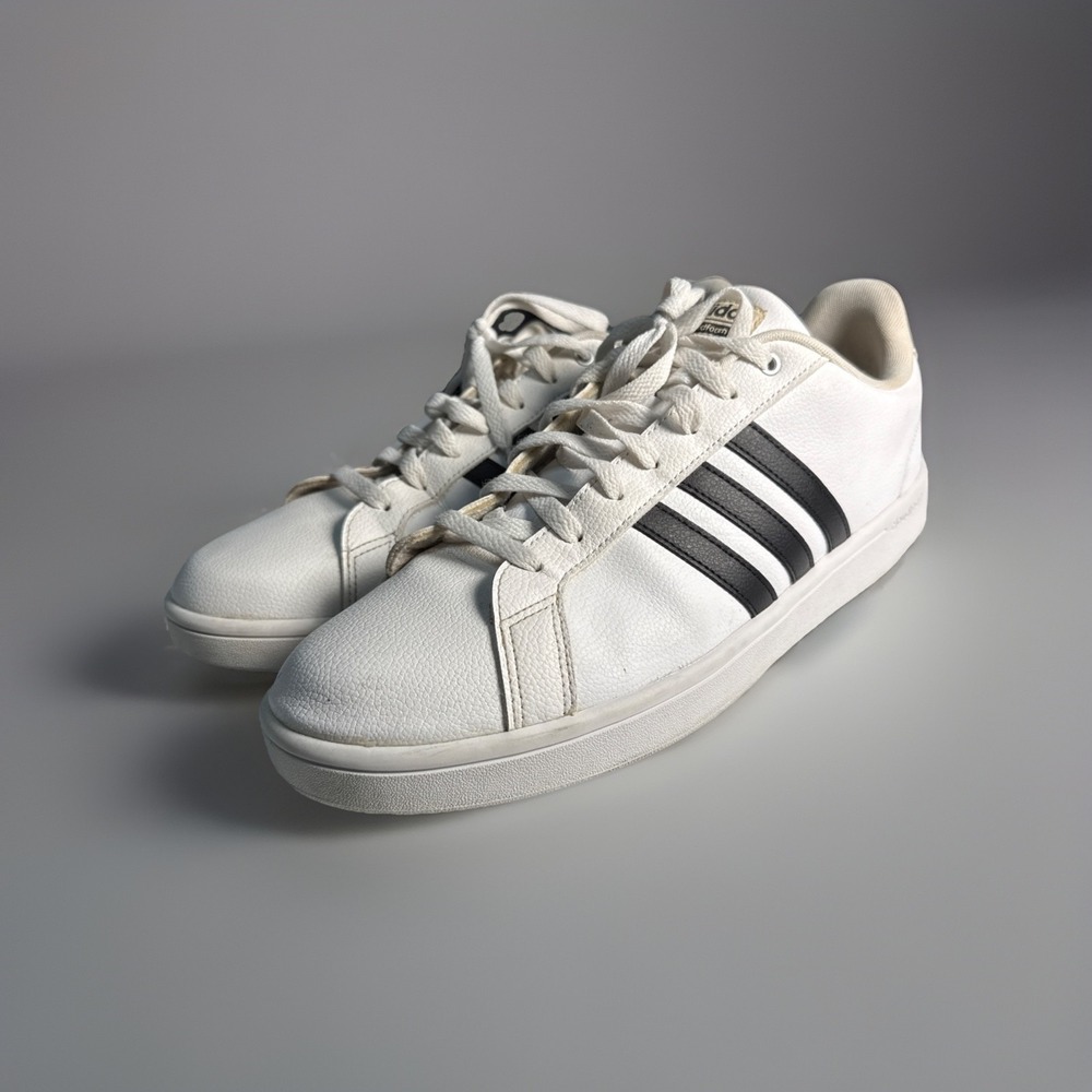 Size 14 - adidas Cloudfoam Advantage White Black